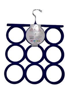 Buy 2-Piece Flocking Scarf Rack Hangers Blue 5cm in UAE