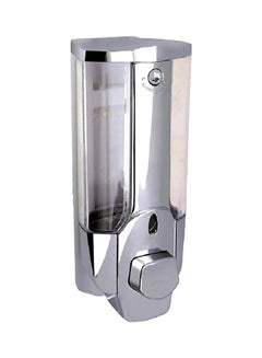 Buy Single-Ended Soap Dispenser With Lock Silver 350ml in Saudi Arabia