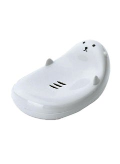 Buy Bathroom Soap Holder With Lid White 12*9.3*9cm in UAE