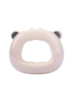 Buy Donut Wall-Su***ng Couple Toothbrush Holder Beige 12.8x10.7x3.2cm in Saudi Arabia