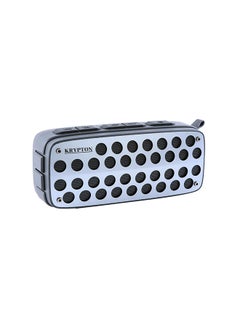 Buy Rechargeable Portable Speaker KNMS6129 silver in Saudi Arabia