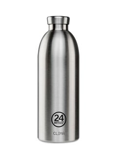 Buy Double Walled Stainless Steel Water Bottle Silver in UAE