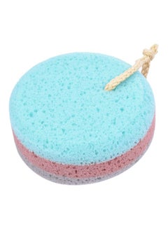 Buy Foam Bath Shower Sponge Blue/Brown/Grey 20x18x5cm in Saudi Arabia