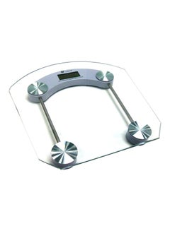 Buy Electronic Weight Scale Silver/Clear 30x30cm in UAE