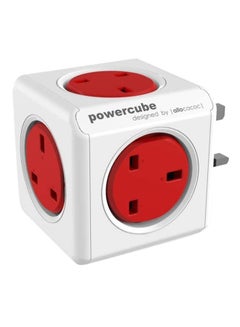 Buy PowerCube Original Power Adapter Red /White in Saudi Arabia