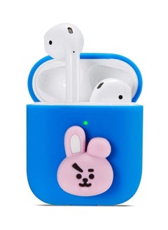 اشتري BTS kakao Earphone Protective Case Cover For Apple AirPods Blue/Pink في مصر