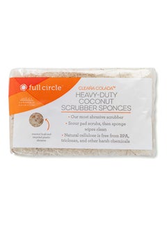 Buy Heavy Duty Coconut Scrubber Sponge Beige in UAE