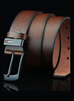 اشتري حزام من الجلد الصناعي بتصميم كلاسيكي عصري بني في الامارات