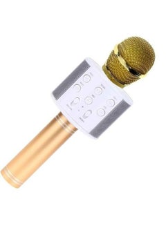 Buy WS-858 Microphone Wireless Portable  Speaker - AC508-GOOOLD Gold in Saudi Arabia