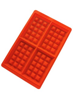 Buy Silicone Waffle Mould Red 22.5x18.5cm in Egypt