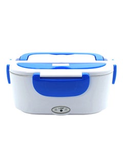Buy Portable Electric Lunch Box White/Blue 24.5x11x11cm in UAE