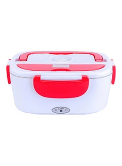Buy Portable Electric Lunch Box White/Red in UAE