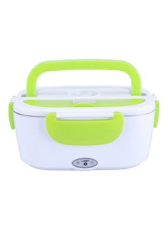 Buy Portable Electric Lunch Box White/Green 23.8x10.8x10.8cm in Saudi Arabia