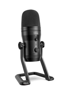 Buy USB Studio Recording Microphone Computer Podcast Mic For PC, PS4, Mac With Mute Button&Monitor Headphone Jack FIFINE K690 USB MIC WITH FOUR POLAR PATTERNS Black in UAE