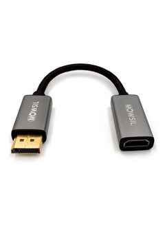 Buy DP To HDMI Converter Adapter Black in UAE