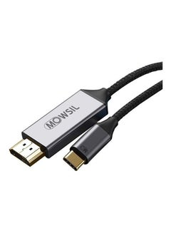 اشتري كابل من USB Type C إلى HDMI أسود في الامارات