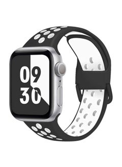 Buy Replacement Band For Apple Watch 38/40mm Black/White in UAE