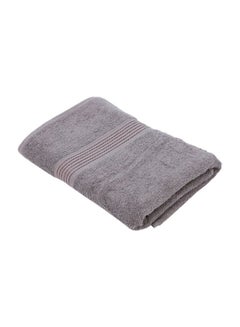 Buy Essential Cotton Bath Towel Grey in Saudi Arabia