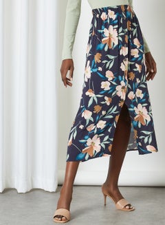 Buy Printed Midi Skirt Night Sky in Saudi Arabia