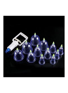 Buy 12-Piece Vacuum Body Cupping Therapy Cups in Egypt