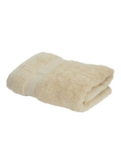 Buy Cotton Hand Towel Beige 90x50cm in Saudi Arabia