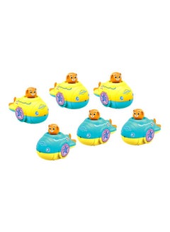 Buy 6-Piece Wind Up Bath Toys Set 33.2x9.4x27.7cm in Saudi Arabia