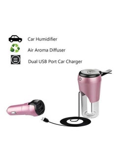 Buy 2-Piece Portable Car Air Humidifier With Dual-USB Fast Charger in Egypt
