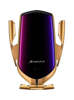 Buy Smart Sensor Car Wireless Charger Purple/Gold in Egypt