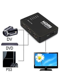 Buy 5 Port HDMI Switch Switcher Splitter Black in Egypt