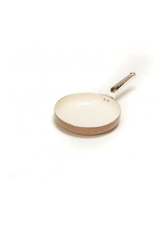 Buy Non Stick Frying Pan White/Brown 32cm in Saudi Arabia