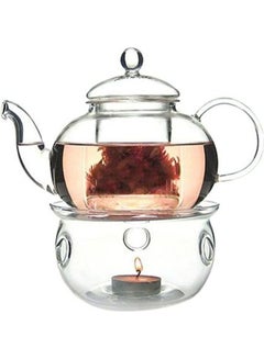 اشتري Glass Teapot With Burner شفاف في الامارات