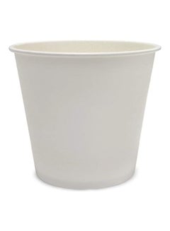 Buy 50-Piece Disposable Paper Cups White in UAE