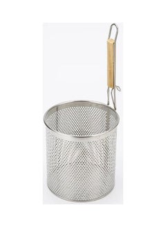 Buy Hook Handle Noodle Strainer Silver/Beige 14 x 8 x 8cm in Saudi Arabia