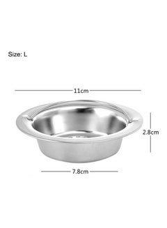 Buy 2-Piece Stainless Steel Sink Drain Strainers Silver 9x2.5x5.8cm in Saudi Arabia