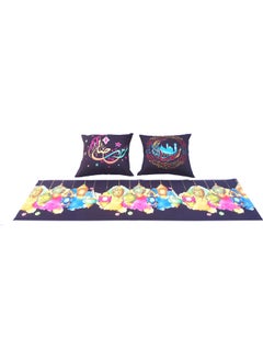 Buy Set of 2 Ramadan Kareem Cushion Covers and 1 Runner - E84558280BA multicolour 40x40cm in Saudi Arabia