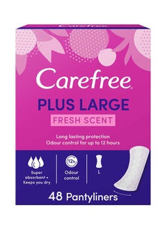 Buy Plus Large Panty Liners Blue/Pink/White in UAE