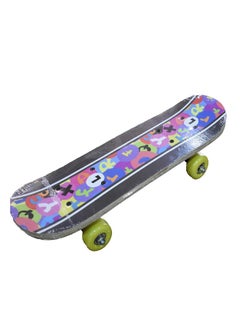 Buy Mini Skateboard, Double Kick for Kids PVC Wheel - Wood Frame, Multiple Designs in UAE