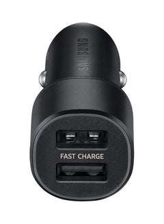 Buy Fast Charging Dual Car Charger 15W, 2 Port Black in Egypt