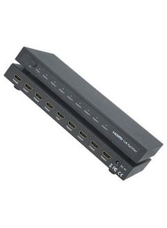 Buy 8 Port HDMI Splitter 1.4V Switch Amplifier For HDTV 1080P Black in UAE