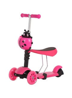 Buy 3 In 1 Pu 3 Wheels Flashing Swing Car Lifting Stroller Scooter Toys in Saudi Arabia