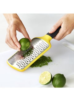 Buy Multi-Grate 2 In 1 Hand Grater With Protective Cover Yellow/Silver/Black in Saudi Arabia