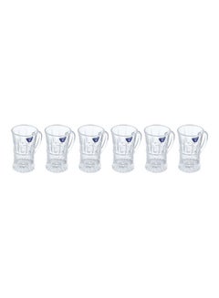 Buy Prestige Glass Tea Cup Set, 6 Pieces Clear in Egypt
