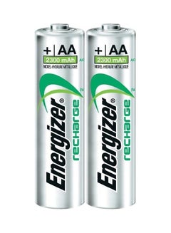 اشتري 2 AA Rechargable 2300 mAh Batteries 4X Power متعدد الألوان في مصر