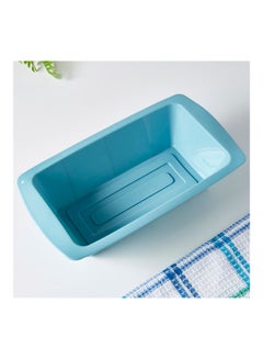 Buy Silicone Baking Loaf Pan Blue 6.5x13.5cm in UAE