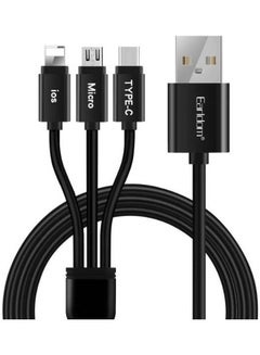 Buy EC-IMC015 3 In 1 Metal Data Cable Black in Egypt