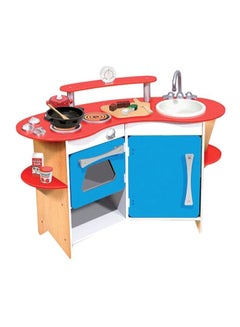 cook's corner wooden play kitchen