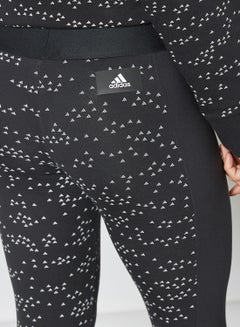 adidas Sportswear All-Over Print Leggings Black UAE | Dubai, Abu Dhabi