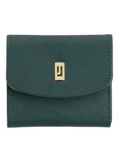Buy The Lilac Genuine Leather Wallet Green Gold in UAE