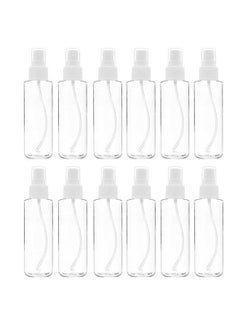 اشتري 12-Piece Empty Spray Bottles Clear 100ml في الامارات