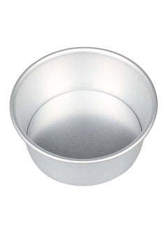 Buy Round Removable Bottom Cheesecake Pan Silver 15cm in UAE